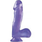 Consolador Basix Rubber Works 6" Morado | Pipedream con Ventosa y Compatible con Arnés