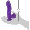 Consolador Basix Rubber Works 6" Morado | Pipedream con Ventosa y Compatible con Arnés