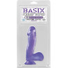 Consolador Basix Rubber Works 6" Morado | Pipedream con Ventosa y Compatible con Arnés