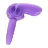Anillo Vibrador Silicon Jack Rabbit Morado | Calexotics con Estimulador de Clítoris