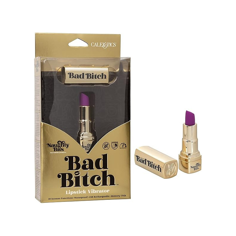 Bad Bitch Labial Vibrador Morado | Calexotics Discreto, Potente y Ergonómico