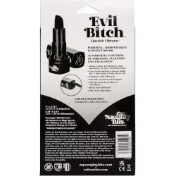 Evil Bitch Labial Vibrador Negro | Calexotics Potente, Discreto y Estimulante