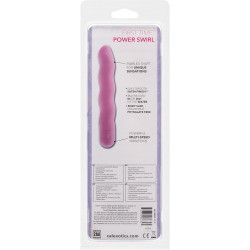 Power Swirl Rosa Calexotics | Vibrador Texturizado y Potente para Principiantes