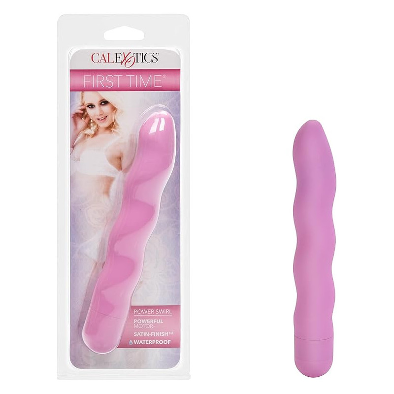 Power Swirl Rosa Calexotics | Vibrador Texturizado y Potente para Principiantes