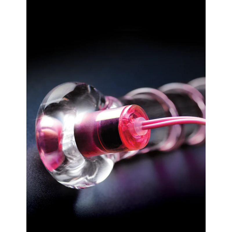 Icicles No. 4 Vibrador de Vidrio Clear Pink | 10 Funciones y Estilo Elegante