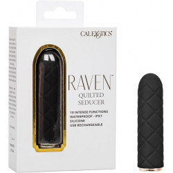 Raven Quilted Seducer Bala Vibradora | Calexotics Lujo, Textura y Potencia en Formato Discreto