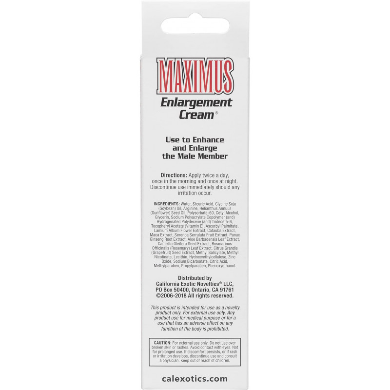 Maximus Enlargement Cream Calexotics | Crema Estimulante para Aumento Temporal