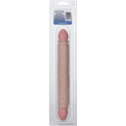 Smooth Double Dong Ivory Duo 12" | Dildo Doble Suave y Flexible de Calexotics