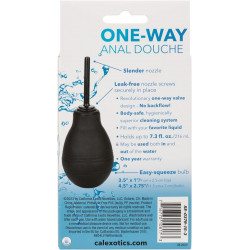 One Way Ducha Anal Negra Calexotics | Limpieza Íntima Segura y Eficiente
