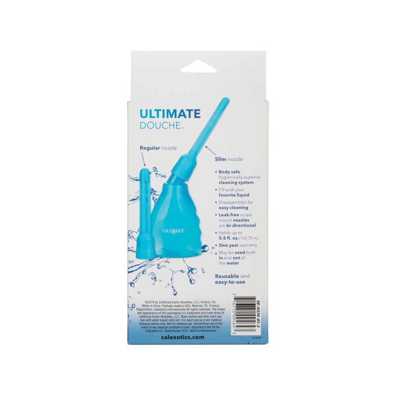 Ultimate Ducha Anal Azul Calexotics | Higiene Íntima Profunda y Cómoda