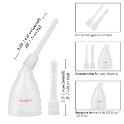 Ultimate Ducha Anal Transparente Calexotics | Limpieza Íntima Precisa y Discreta