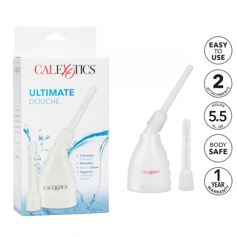 Ultimate Ducha Anal Transparente Calexotics | Limpieza Íntima Precisa y Discreta