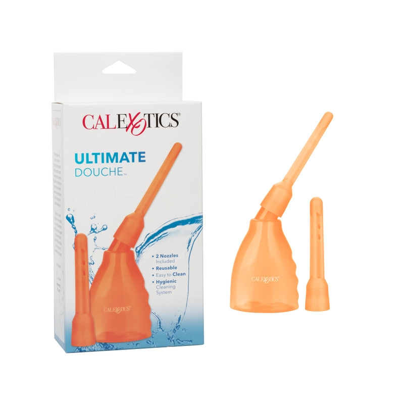 Ultimate Ducha Anal Naranja Calexotics | Limpieza Íntima Profunda y Color Vibrante