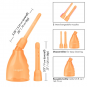 Ultimate Ducha Anal Naranja Calexotics | Limpieza Íntima Profunda y Color Vibrante