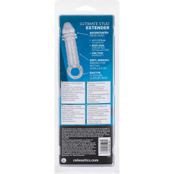Ultimate Stud Extender Transparente Calexotics | Extensión Texturizada para Mayor Placer