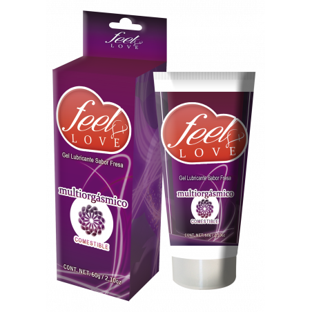 Lubricante Multiorgásmico Comestible Sabor Fresa | Feel Love 60ml
