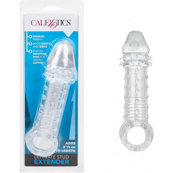 Ultimate Stud Extender Transparente Calexotics | Extensión Texturizada para Mayor Placer