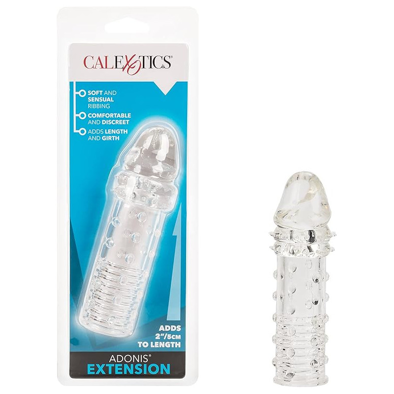 Adonis Extensión Texturizada Transparente Calexotics | Aumenta Tamaño y Estimulación