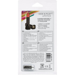 Hide & Play Lipstick Rojo Calexotics | Vibrador Recargable Discreto y Potente