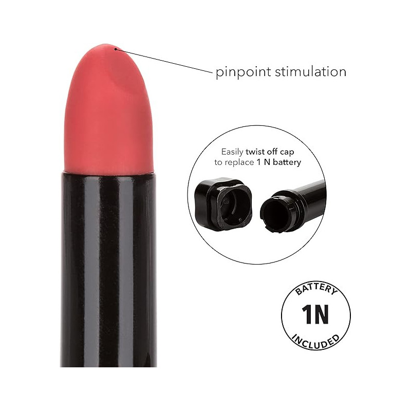 Hide & Play Lipstick Rojo Calexotics | Vibrador Recargable Discreto y Potente