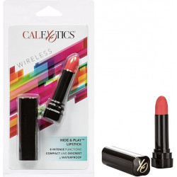 Hide & Play Lipstick Rojo Calexotics | Vibrador Recargable Discreto y Potente