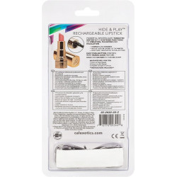 Hide & Play Lipstick Rosa Calexotics | Vibrador Recargable Discreto y Elegante