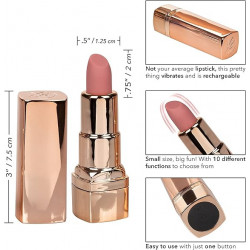 Hide & Play Lipstick Rosa Calexotics | Vibrador Recargable Discreto y Elegante