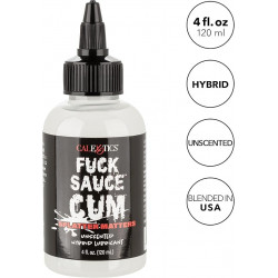 Fuck Sauce Cum Lubricante Híbrido Sin Aroma 118 ml Calexotics | Textura Realista y Duradera