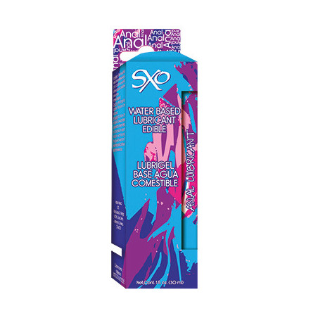 Lubricante Anal Comestible Base Agua | SXO 30ml