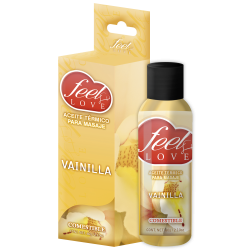 Aceite de Vainilla Térmico Comestible 60ml | Masaje Sensual Feel Love
