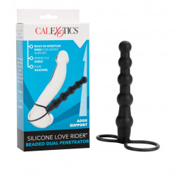 Beaded Dual Penetrator Love Rider Calexotics | Doble Penetración en Silicona Suave y Flexible