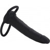 Dual Penetrator Negro Love Rider Calexotics | Doble Estimulación con Silicona Suave y Flexible