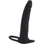 Dual Penetrator Negro Love Rider Calexotics | Doble Estimulación con Silicona Suave y Flexible