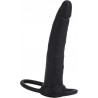 Dual Penetrator Negro Love Rider Calexotics | Doble Estimulación con Silicona Suave y Flexible