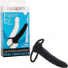 Dual Penetrator Negro Love Rider Calexotics | Doble Estimulación con Silicona Suave y Flexible