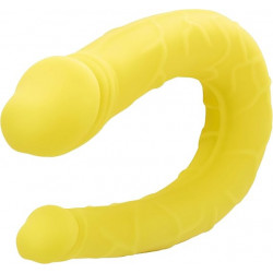 AC/DC Dong Amarillo Boundless Calexotics | Consolador Doble de Silicona para Doble Estimulación