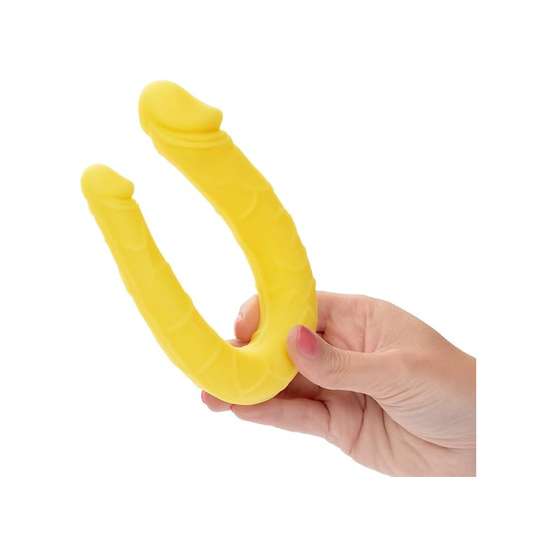 AC/DC Dong Amarillo Boundless Calexotics | Consolador Doble de Silicona para Doble Estimulación
