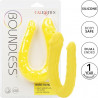 AC/DC Dong Amarillo Boundless Calexotics | Consolador Doble de Silicona para Doble Estimulación