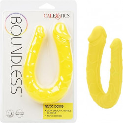 AC/DC Dong Amarillo Boundless Calexotics | Consolador Doble de Silicona para Doble Estimulación