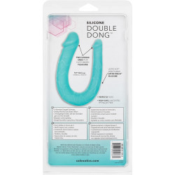 AC/DC Dong Turquesa Double Dong Calexotics | Consolador Doble de Silicona Flexible
