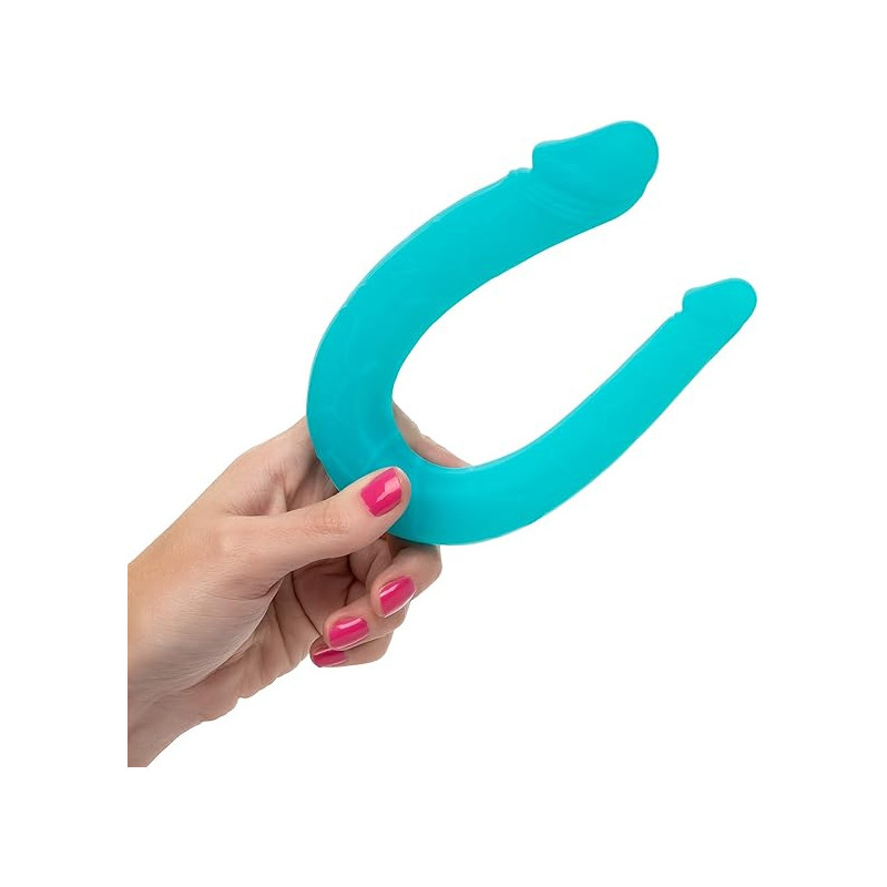 AC/DC Dong Turquesa Double Dong Calexotics | Consolador Doble de Silicona Flexible