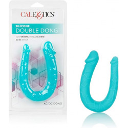AC/DC Dong Turquesa Double Dong Calexotics | Consolador Doble de Silicona Flexible