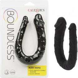 AC/DC Dong Negro Boundless Calexotics | Consolador Doble Flexible de Silicona