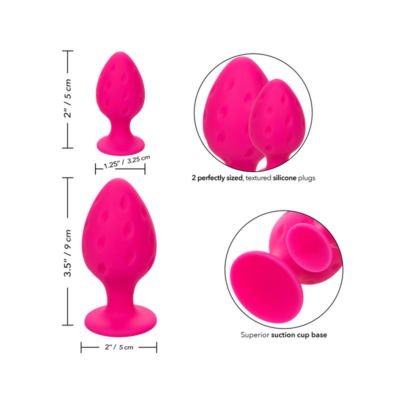 Cheeky Plug Anal Rosa Calexotics | Estimulación Anal Suave y Segura para Principiantes
