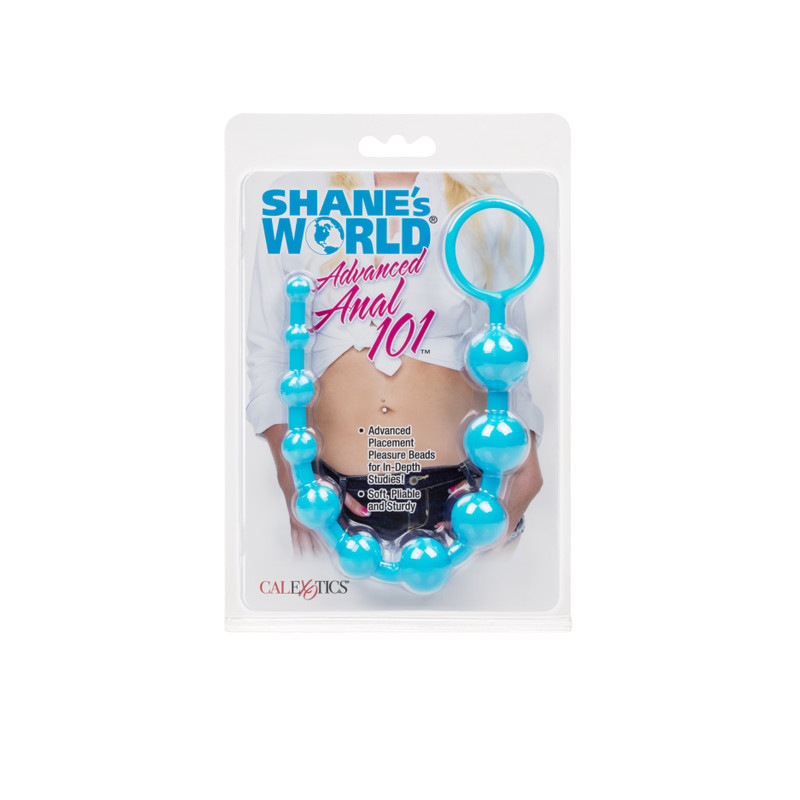 Rosario Anal Shane’s World Azul Calexotics | Bolas Anales Flexibles para Estimulación Gradual