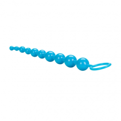 Rosario Anal Shane’s World Azul Calexotics | Bolas Anales Flexibles para Estimulación Gradual