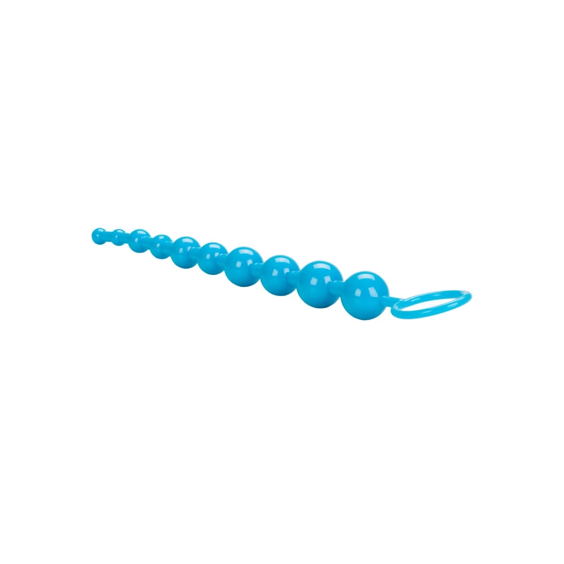 Rosario Anal Shane’s World Azul Calexotics | Bolas Anales Flexibles para Estimulación Gradual