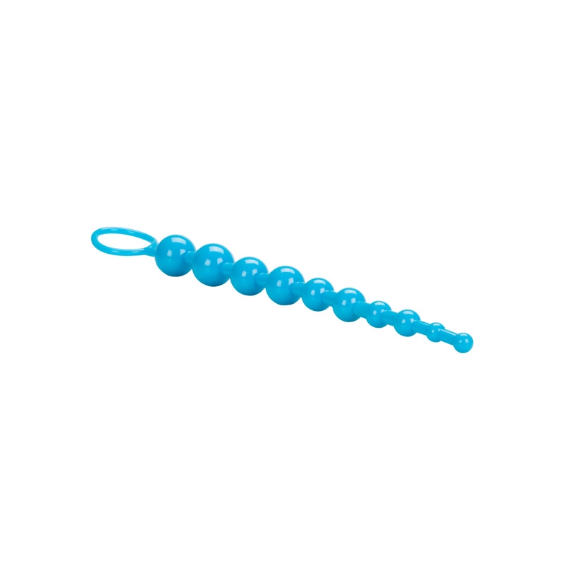 Rosario Anal Shane’s World Azul Calexotics | Bolas Anales Flexibles para Estimulación Gradual