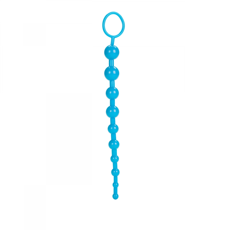 Rosario Anal Shane’s World Azul Calexotics | Bolas Anales Flexibles para Estimulación Gradual