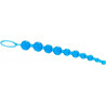 Rosario Anal X-10 Beads Azul Calexotics | Bolas Anales Flexibles para Estimulación Progresiva
